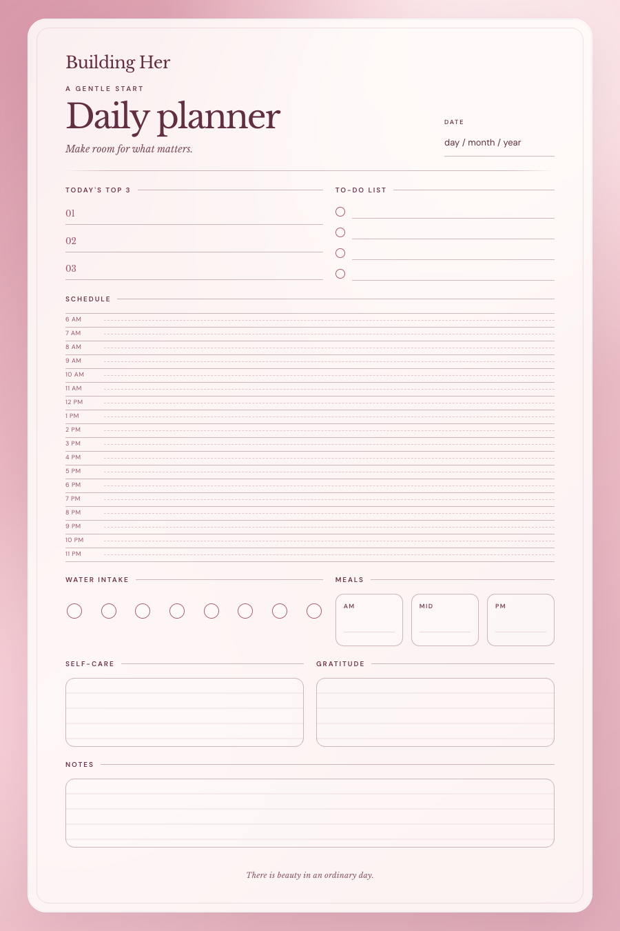 HER Daily Planner